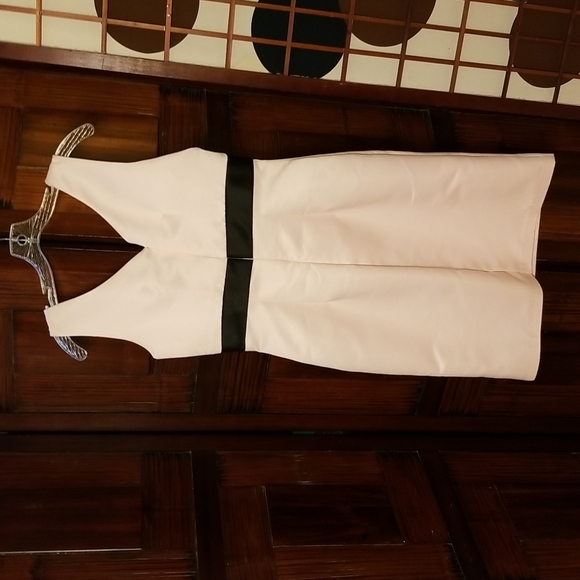 Arden B satin pink dress with black bow size 9. SO CUTE! Very Audrey Hepburn - Picture 3 of 6